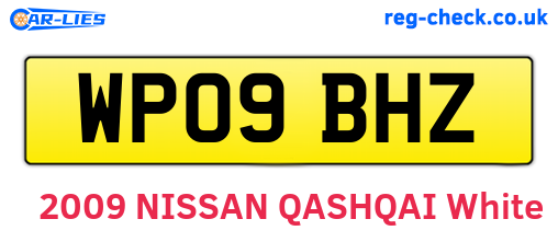 WP09BHZ are the vehicle registration plates.