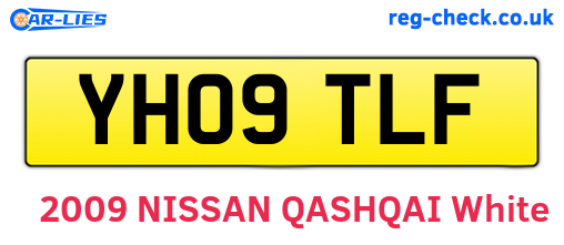 YH09TLF are the vehicle registration plates.