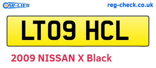 LT09HCL are the vehicle registration plates.
