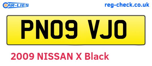 PN09VJO are the vehicle registration plates.