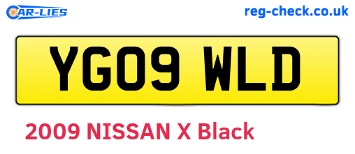 YG09WLD are the vehicle registration plates.