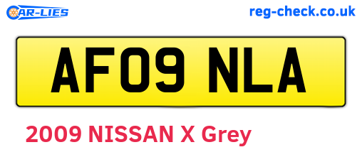 AF09NLA are the vehicle registration plates.