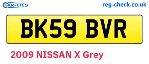 BK59BVR are the vehicle registration plates.