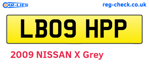 LB09HPP are the vehicle registration plates.
