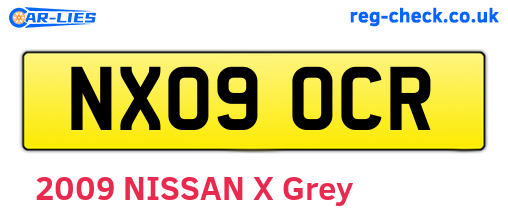 NX09OCR are the vehicle registration plates.