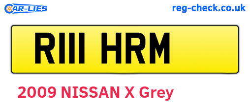 R111HRM are the vehicle registration plates.