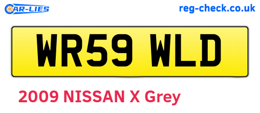 WR59WLD are the vehicle registration plates.