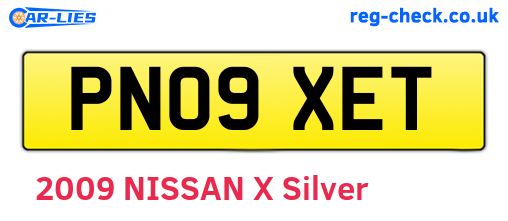 PN09XET are the vehicle registration plates.