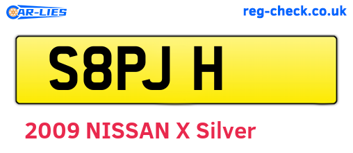 S8PJH are the vehicle registration plates.