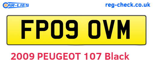 FP09OVM are the vehicle registration plates.