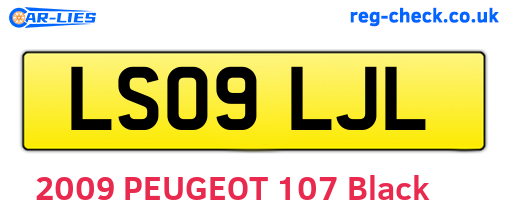 LS09LJL are the vehicle registration plates.