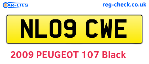 NL09CWE are the vehicle registration plates.