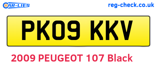 PK09KKV are the vehicle registration plates.