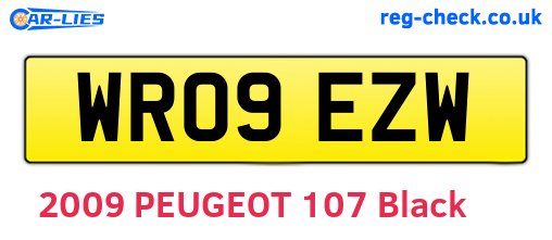 WR09EZW are the vehicle registration plates.