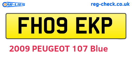 FH09EKP are the vehicle registration plates.
