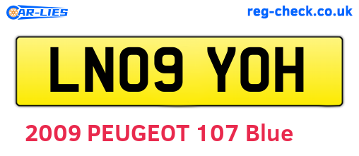 LN09YOH are the vehicle registration plates.