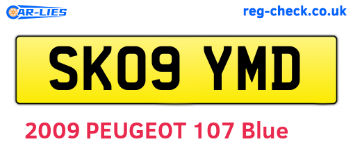 SK09YMD are the vehicle registration plates.