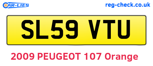 SL59VTU are the vehicle registration plates.