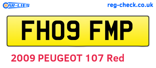 FH09FMP are the vehicle registration plates.
