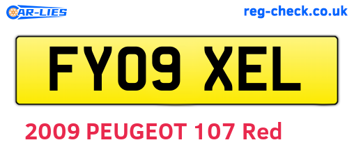 FY09XEL are the vehicle registration plates.