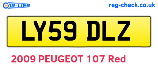 LY59DLZ are the vehicle registration plates.