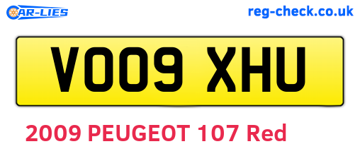 VO09XHU are the vehicle registration plates.