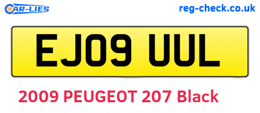 EJ09UUL are the vehicle registration plates.