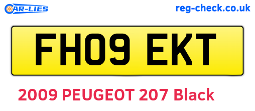 FH09EKT are the vehicle registration plates.