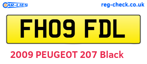 FH09FDL are the vehicle registration plates.