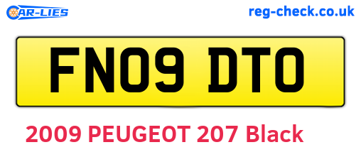 FN09DTO are the vehicle registration plates.