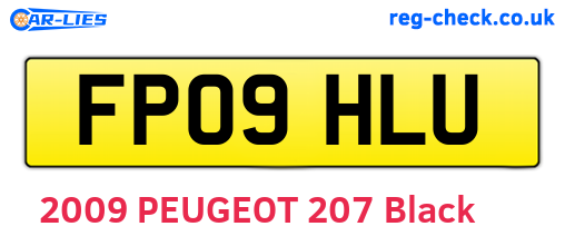 FP09HLU are the vehicle registration plates.