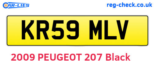 KR59MLV are the vehicle registration plates.