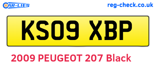 KS09XBP are the vehicle registration plates.