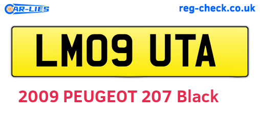 LM09UTA are the vehicle registration plates.