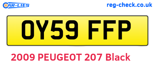OY59FFP are the vehicle registration plates.