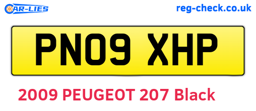 PN09XHP are the vehicle registration plates.