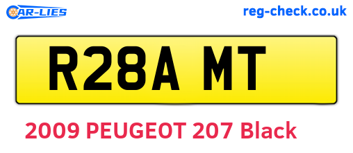 R28AMT are the vehicle registration plates.