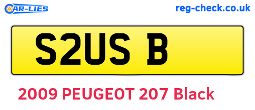 S2USB are the vehicle registration plates.