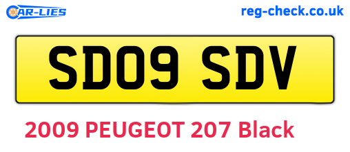 SD09SDV are the vehicle registration plates.