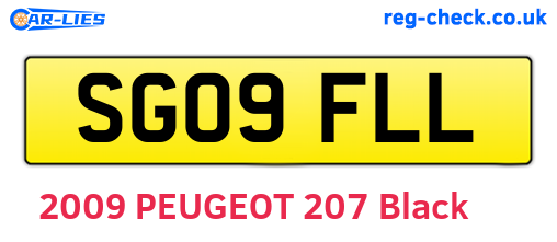 SG09FLL are the vehicle registration plates.