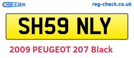 SH59NLY are the vehicle registration plates.