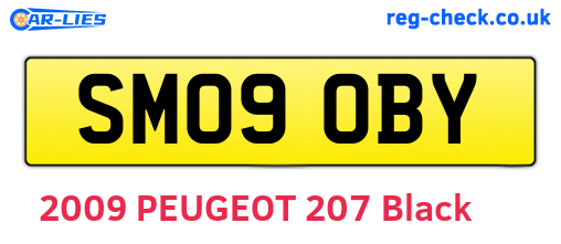 SM09OBY are the vehicle registration plates.