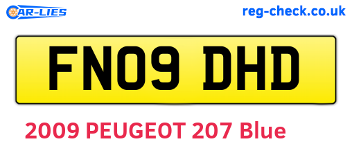 FN09DHD are the vehicle registration plates.