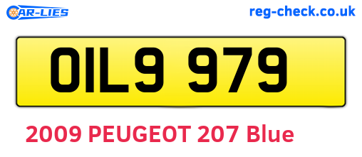 OIL9979 are the vehicle registration plates.