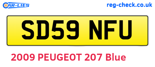 SD59NFU are the vehicle registration plates.