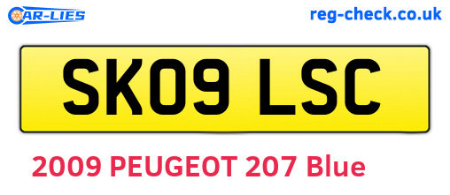 SK09LSC are the vehicle registration plates.