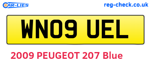 WN09UEL are the vehicle registration plates.