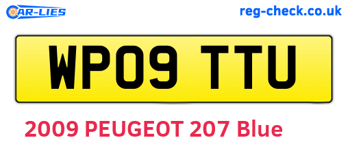 WP09TTU are the vehicle registration plates.