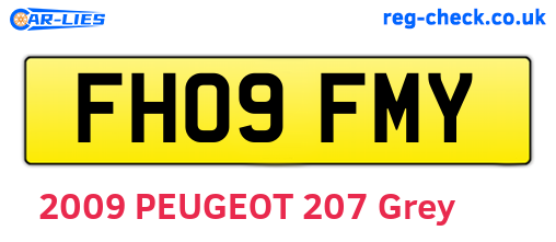 FH09FMY are the vehicle registration plates.