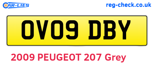 OV09DBY are the vehicle registration plates.